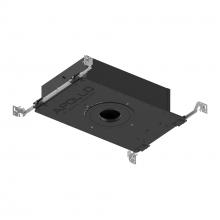 Nora NHAPIC-3R05L23555DP - 3" Apollo Round IC Air-Tight New Construction Housing w/ 0.5" to 0.875" Ceiling Collar,