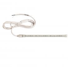 Nora NUTP13-W1-12-940/HWSP - Custom Cut 1-ft 120V Continuous LED Tape Light, 330lm / 3.6W per foot, 4000K, w/ Mounting Clips and