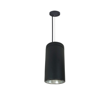 Nora NYLS3-6C1L435NC12DBB/PEM - 6" Sapphire III Cable Mount Black Cylinder Pre-Wired for EM Driver, Diffused Clear