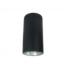 Nora NYLS3-6S1L340NP01DBB - 6" Sapphire III Surface Mount Black Cylinder, Diffused Black Reflector/Black Flange, 120V; Phase