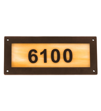 Meyda Blue 195162 - 9.5" Wide Personalized Street Address Sign
