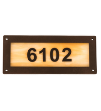 Meyda Blue 195165 - 9.5" Wide Personalized Street Address Sign