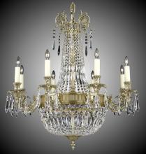 American Brass & Crystal CH2142-P-12G-PI - 8+ 8 Light Finisterra Chandelier