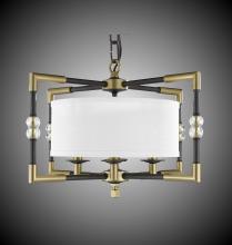 American Brass & Crystal CH3702-37G-38G-ST-PG - 4 Light Magro Drum Shade Chandelier