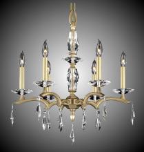 American Brass & Crystal CH5503-G-37G-38G-ST - 6 Light Kaya Chandelier