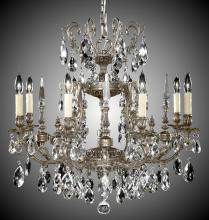 American Brass & Crystal CH7013-A-01G-PI - 8 Light Parisian Chandelier