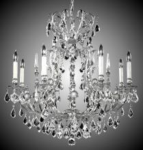American Brass & Crystal CH7014-A-01G-PI - 8 Light Parisian Chandelier