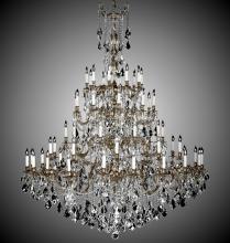 American Brass & Crystal CH9326-A-21S-PI - 60 Light Elise Chandelier