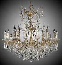American Brass & Crystal CH9383-A-05S-ST - 16 Light Venetian Chandelier