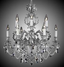 American Brass & Crystal CH9552-A-08G-PI - 6+6 Light Rosetta Chandelier