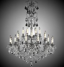 American Brass & Crystal CH9866-O-07G-PI - 6+18 Light Sterling Chandelier