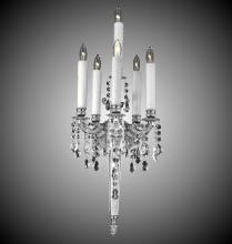 American Brass & Crystal WS2216-O-16G-PI - 5+1 Light Torch Wall Sconce
