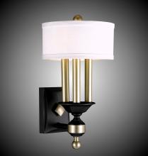 American Brass & Crystal WS5401-37G-ST-HL - 4 Light Kensington Extened Wall Sconce with Shade