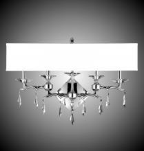 American Brass & Crystal WS5663-G-35S-37G-ST-HL - 4 Light Kaya Rectangular Shade Wall Sconce