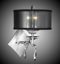 American Brass & Crystal WS5665-G-32G-36G-ST-HL - 3 Light Kaya Drum Shade Wall Sconce
