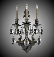 American Brass & Crystal WS9083-O-01G-PI - 3 Light Blairsden Wall Sconce