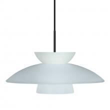 Besa Lighting 1JC-451325-BK - Besa Trilo 15 Pendant Black Frost 1x75W MAX E26 Base
