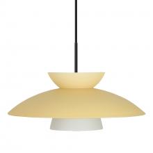 Besa Lighting 1JC-451397-BK - Besa Trilo 15 Pendant Black Champagne 1x75W MAX E26 Base