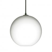 Besa Lighting 1JC-COCO807-BK - Besa Coco 8 Pendant, Opal Matte, Black Finish, 1x60W MAX E26 Base
