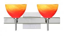 Besa Lighting 2SW-4679SL-CR-SQ - Besa Wall With SQ Canopy Brella Chrome Solare 2x40W G9