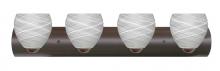 Besa Lighting 4WZ-412260-BR - Besa Wall Bolla Bronze Cocoon 4x60W Medium Base