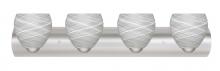 Besa Lighting 4WZ-412260-SN - Besa Wall Bolla Satin Nickel Cocoon 4x60W Medium Base