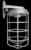 RAB Lighting VBR200DGB - VAPORPROOF VBR 200 WALL BRACKET BLACK WITH GLOBEGLOBE CAST GUARD
