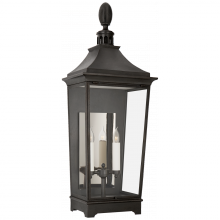 Visual Comfort & Co. Signature Collection RC 2028FR-CG - Rosedale Classic Medium Tall 3/4 Wall Lantern