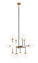 Matteo Lighting C58212AGOP - Particles Aged Gold Brass Pendant