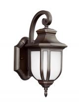 Generation Lighting 8536301EN3-71 - Childress traditional 1-light LED outdoor exterior small wall lantern sconce in antique bronze finis
