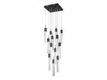 Avenue Lighting HF1905-13-GL-BK - The Original Glacier Collection 13 Light Bubbled Crystal Multi Port Pendant
