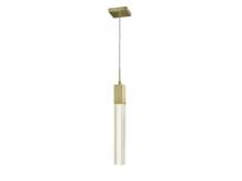 Avenue Lighting HF1901-1-GL-BB-C - The Original Glacier Collection 1 Light Clear Crystal Pendant