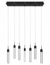 Avenue Lighting HF1900-7-GL-BB-SNW - The Original Glacier Snow Collection 7 Light Acyrlic Multi Port Pendant