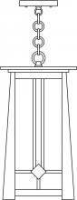 Arroyo Craftsman ABH-9TN-RC - 9" Aberdeen pendant