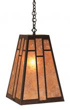 Arroyo Craftsman AH-12AM-MB - 12" asheville hanging pendant