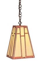 Arroyo Craftsman AH-8RM-MB - 8" asheville hanging pendant