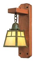 Arroyo Craftsman AWS-1TAM-P - a-line mahogany wood sconce with t-bar overlay