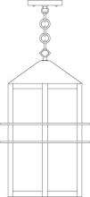 Arroyo Craftsman BEH-9F-RB - 9" bexley pendant