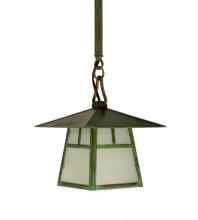 Arroyo Craftsman CSH-8TAM-RB - 8" carmel stem hung pendant with t-bar overlay