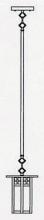 Arroyo Craftsman GSH-6LRM-BZ - 6" glasgow long body stem mount pendant