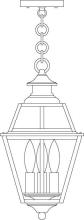 Arroyo Craftsman INH-8GRRM-P - 8" inverness pendant with glass roof