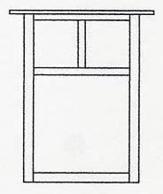 Arroyo Craftsman MW-15TRM-S - 15" mission flush wall mount with T-bar overlay