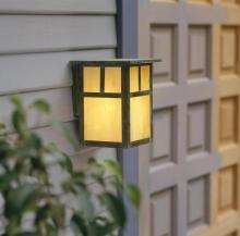 Arroyo Craftsman MW-6TAM-BK - 6" mission flush wall mount with T-bar overlay