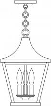 Arroyo Craftsman NAH-10CLR-RC - 10" Nantes pendant