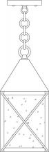 Arroyo Craftsman NOH-6M-RC - 6" nottingham pendant