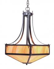 Arroyo Craftsman SGCH-20CS-BK - 20" saint george inverted chandelier