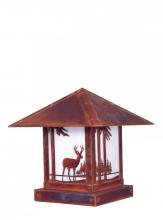 Arroyo Craftsman TRC-12DRF-RB - 12" timber ridge column mount with deer filigree