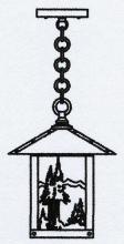 Arroyo Craftsman TRH-9MNCS-RB - 9" timber ridge pendant with mountain filigree