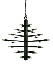 Framburg 4409 AB - 28-Light Antique Brass Simone Chandelier